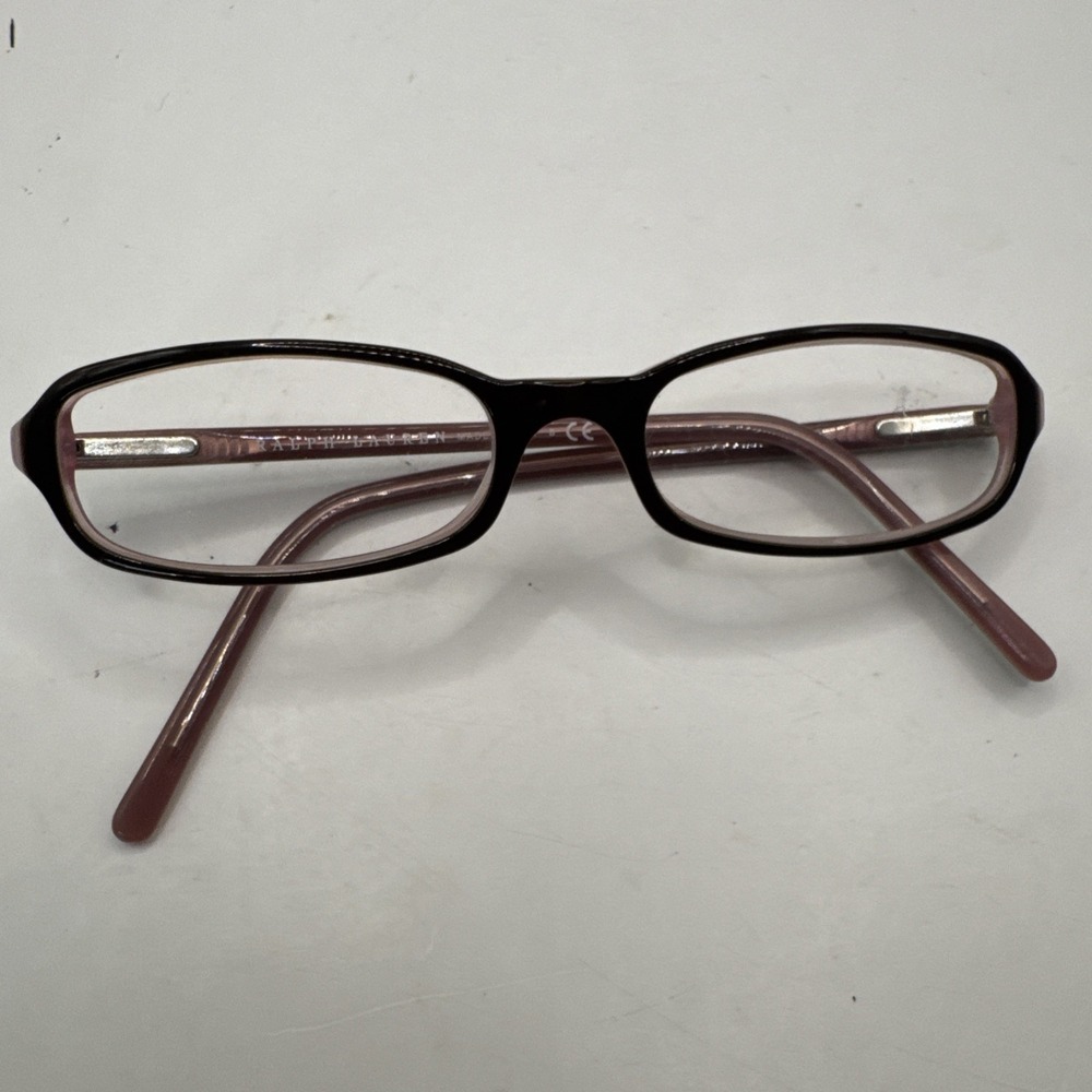 Ralph Lauren RL6017 5014 Eyeglasses Frame Brown Pink Rectangular 49 16 135 Italy